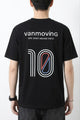 Turbo Vanmoving Text 10 Front Logo Graphic Tee In Black
