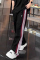 Turbo Classy Stripe Elegant Men's Trouser In Black