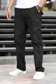 Turbo's 6 Pockets Loose Bottom Cargo Trouser In Black