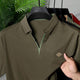 Turbo Moderno Knit V Neck Men's Polo T-Shirt In Coffee