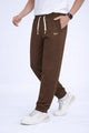 Turbo Ribbed Cuffs Men's Imported Trouser In Coffee