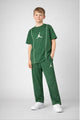 Jrdn Air Iconic Style Younger Kids Co-Ord Set In Dark Green