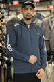Reebk UFC Walkout Training Hood Style Men Zipper Upper In Dark Grey