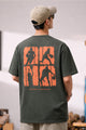 Turbo "Basketball League" Graphic Tee In Dark Grey