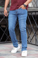 Turbo Kinetic-Flex Precision Taper Jeans In Dark Blue