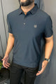 Turbo Trendy Block Pattern Stitchless Men's Polo Shirt