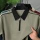 Turbo Short Sleeve Zip-Up Men's Polo Shirt In Dark Skin