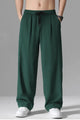 Relaxed Straight Baggy Loose Bottom Trouser In Green