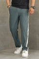 Men's Contrast Wide Side Stripe Slim-Fit Trouser In Grey