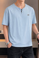 Turbo TRB Club V-Neck Men's Tee In Ice Blue