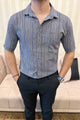 Turbo Down Box Collared Casual Shirt