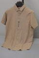 Turbo Seamless Smooth Silk Casual Shirt Light Brown