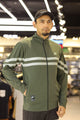 Nke Track Top "Pitch" Men Zipper Upper In Mid Green