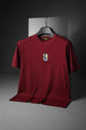 Turbo Urban Grind Round Neck Tee In Maroon