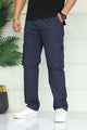 Turbo's 6 Pockets Loose Bottom Cargo Trouser In Navy Blue