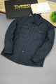 Regular Fit Self Design Imported Light Weight Jacket In Navy Blue