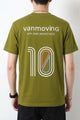 Turbo Vanmoving Text 10 Front Logo Graphic Tee In Olive