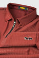 Turbo Holiday Outfit Stitchless Zip Style Men's Polo Shirt In Red Brick