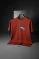 Turbo Circular Patch Graphic Tee In Red Brick