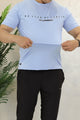 Turbo Motivational Quote ClimaCool Dry-Fit Tee In Sky Blue