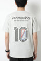Turbo Vanmoving Text 10 Front Logo Graphic Tee In Slate Grey