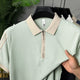 Turbo Half-Zipper Closure Style Men's Polo Shirt In Stone