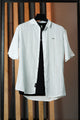 Turbo Textured Champ Casual Shirt In White