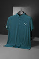 Pma Fine Ribbed Texture Dry-Fit Polo In Zink